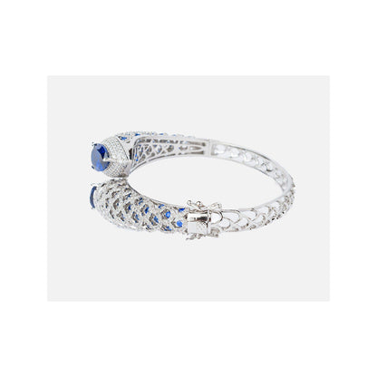 VIVINIA By Vidhi Mehra Florence Silver Plated Blue Womens Kada