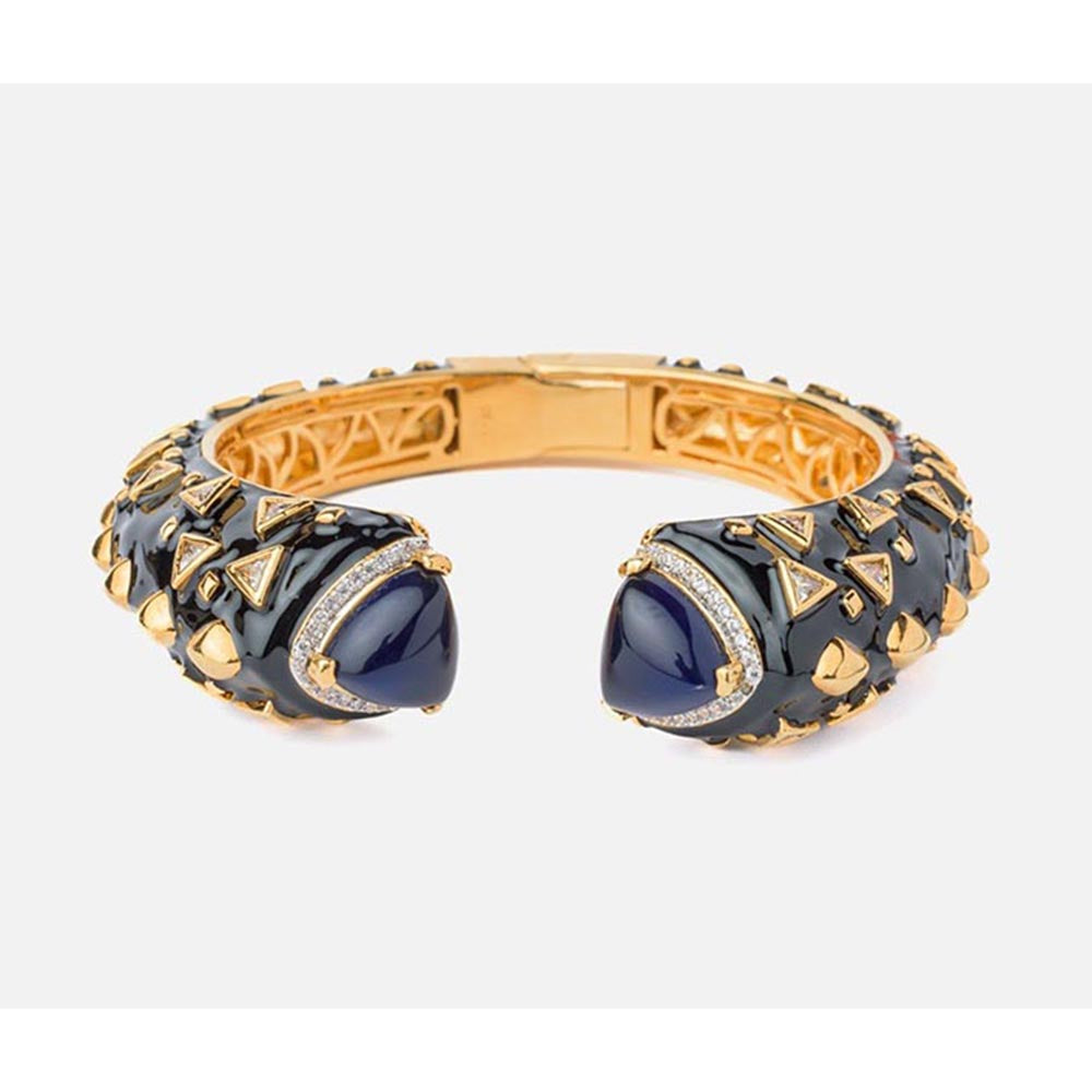 VIVINIA By Vidhi Mehra Florence Gold Plated Blue Womens Kada