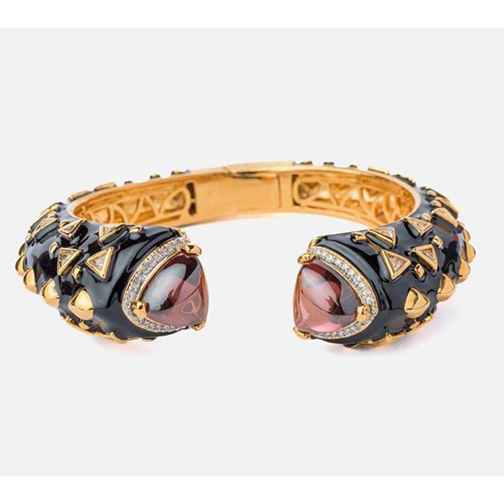 VIVINIA By Vidhi Mehra Florence Gold Plated Red Womens Kada