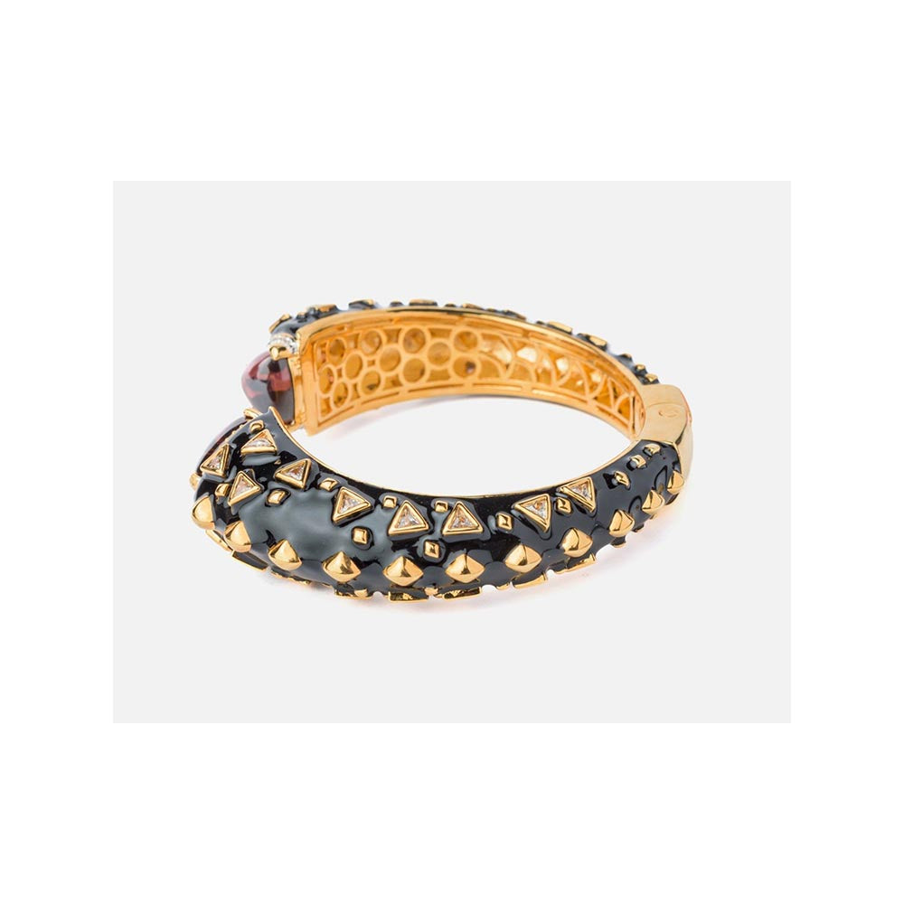 VIVINIA By Vidhi Mehra Florence Gold Plated Red Womens Kada