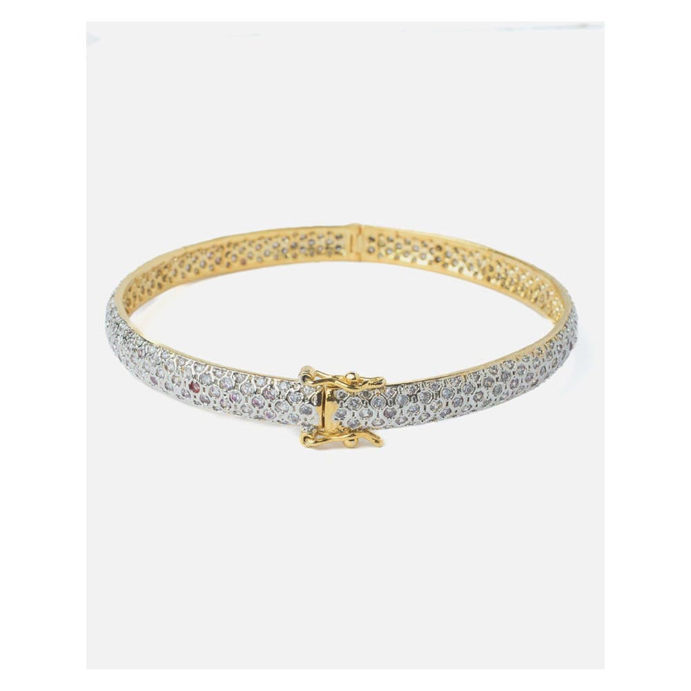 VIVINIA By Vidhi Mehra Gold Plated Womens Zircon Kada