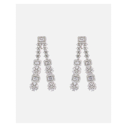 VIVINIA By Vidhi Mehra Silver Plated Womens Drop Earrings