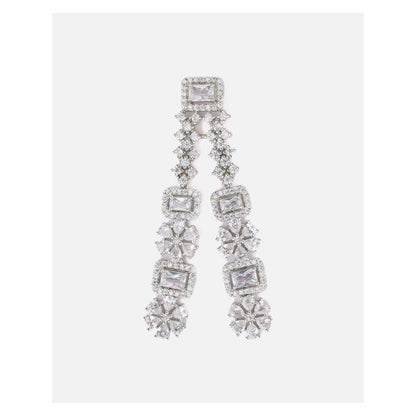 VIVINIA By Vidhi Mehra Silver Plated Womens Drop Earrings