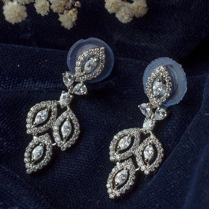 VIVINIA By Vidhi Mehra Silver Plated Womens Drop Earrings