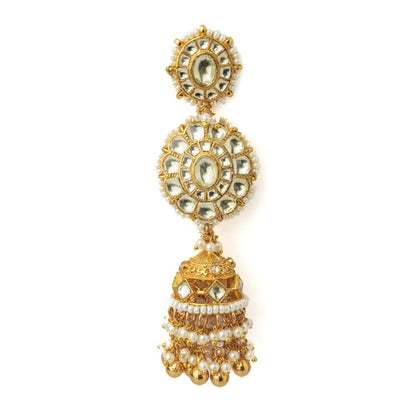 VIVINIA By Vidhi Mehra Gold Plated Womens Kundan Polki Earrings
