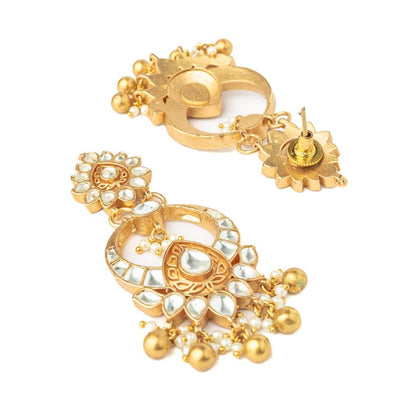 VIVINIA By Vidhi Mehra Gold Plated Womens Kundan Polki Earrings