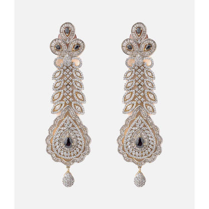 VIVINIA By Vidhi Mehra Florence Gold Plated Blue Womens Dangle Earrings