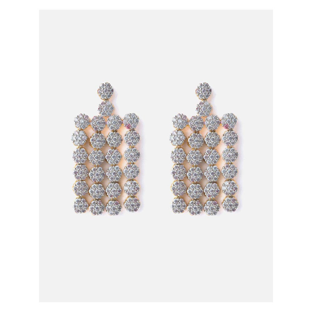 VIVINIA By Vidhi Mehra Gold Plated Womens Zircon Dangler Earrings