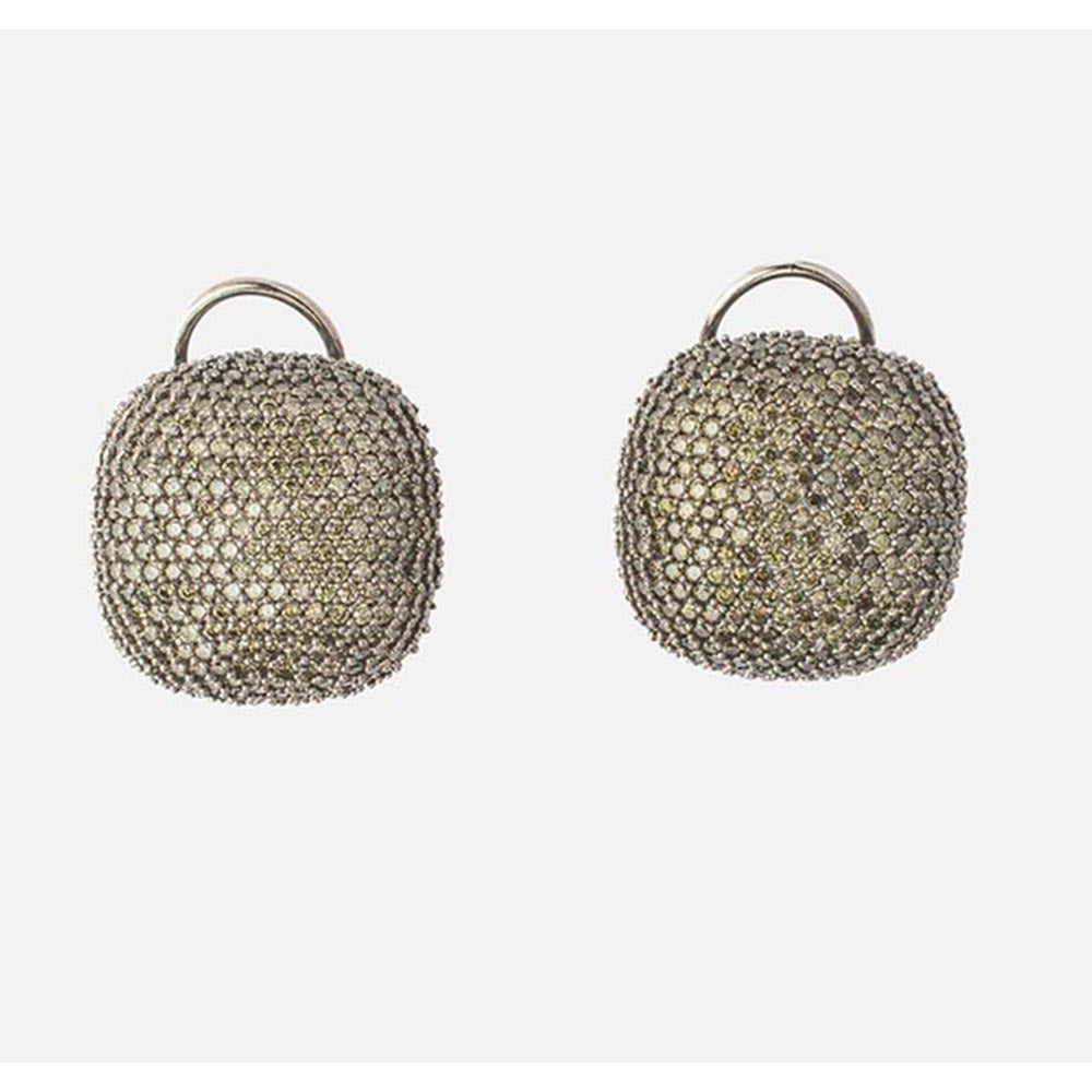 VIVINIA By Vidhi Mehra Zia Silver Plated Womens Zircon Earrings