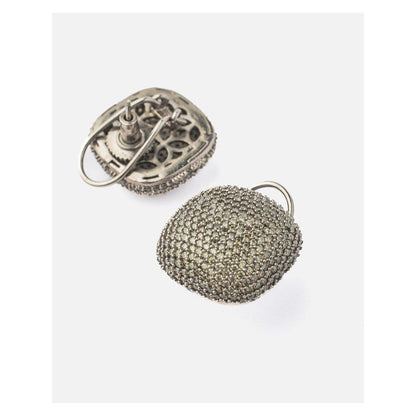 VIVINIA By Vidhi Mehra Zia Silver Plated Womens Zircon Earrings