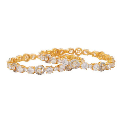 VIVINIA By Vidhi Mehra Gold Plated Zircon Womens Bangles