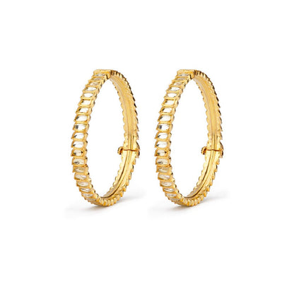 VIVINIA By Vidhi Mehra Gold Plated Kundan Polki Womens Bangles
