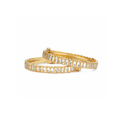 VIVINIA By Vidhi Mehra Gold Plated Kundan Polki Womens Bangles