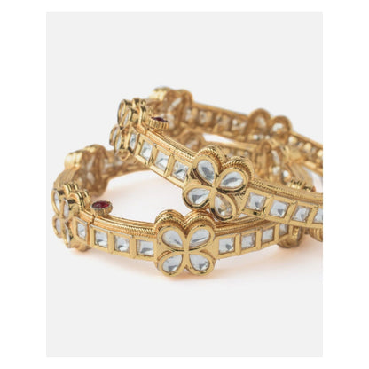 VIVINIA By Vidhi Mehra Gold Plated Synthetic Stone Womens Bangles