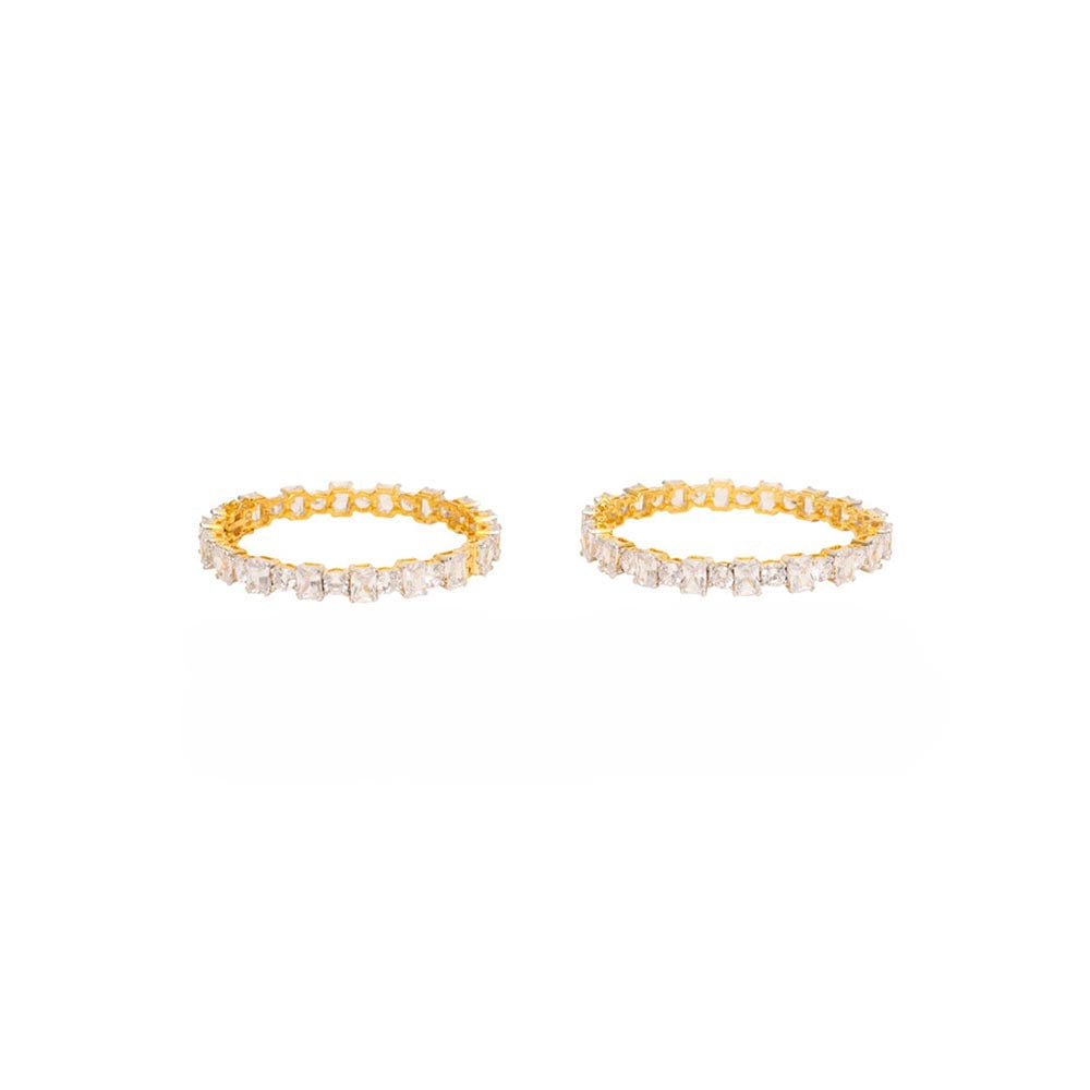 VIVINIA By Vidhi Mehra Gold Plated Synthetic Stone Womens Bangles