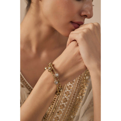 VIVINIA By Vidhi Mehra Florence Gold Plated Womens Kundan Polki Bangles