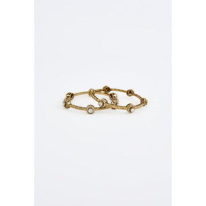 VIVINIA By Vidhi Mehra Florence Gold Plated Womens Kundan Polki Bangles