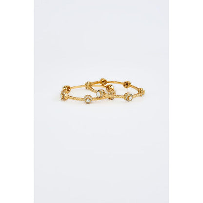 VIVINIA By Vidhi Mehra Gold Plated Womens Synthetic Stone Bangles