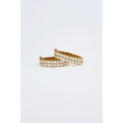 VIVINIA By Vidhi Mehra Saadgi Gold Plated Womens Kundan Polki Bangles