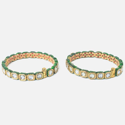 VIVINIA By Vidhi Mehra Gold Plated Synthetic Stone Womens Bangles