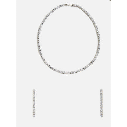 VIVINIA By Vidhi Mehra Timeless Zircon Necklace with Earrings