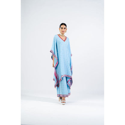 Vvani by Vani Vats Ice Blue Kaftan & Palazzo (Set of 2)