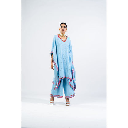 Vvani by Vani Vats Ice Blue Kaftan & Palazzo (Set of 2)