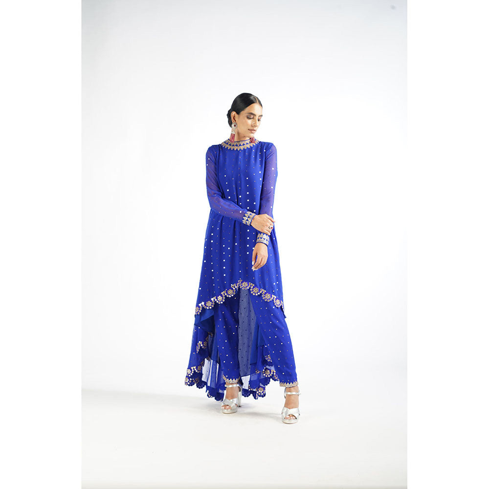 Vvani by Vani Vats Royal Blue Kurta & Pant (Set of 2)