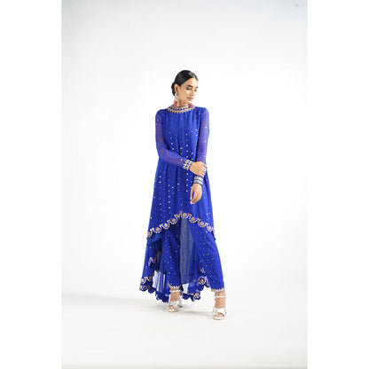 Vvani by Vani Vats Royal Blue Kurta & Pant (Set of 2)