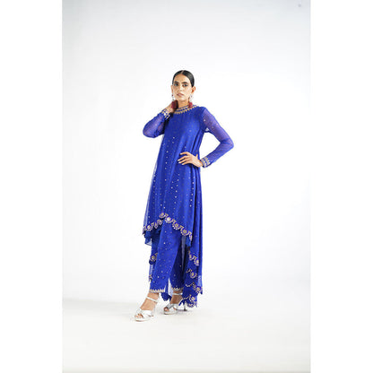 Vvani by Vani Vats Royal Blue Kurta & Pant (Set of 2)