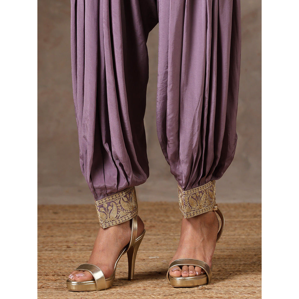 WAZIR C Afghani Dress with Top Cape And Pant (Set of 3)