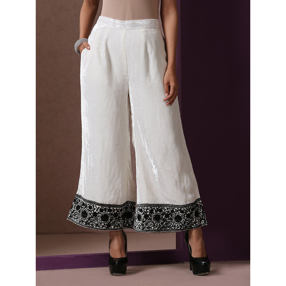 WAZIR C White And Neon Kurta Pant with Dupatta (Set of 3)