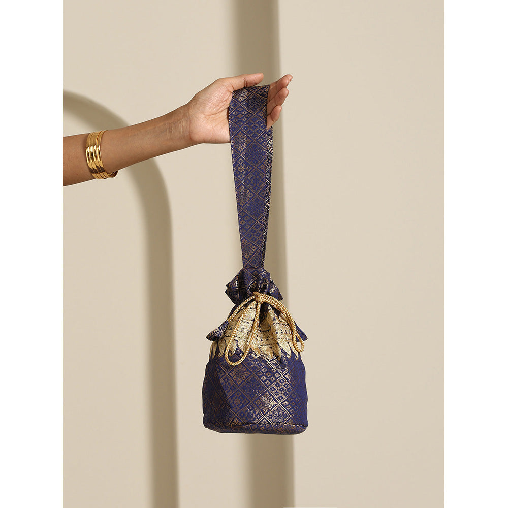 WAZIR C Gul Brocade Potli Bag