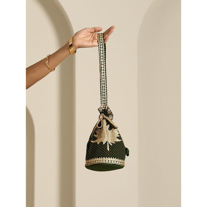 WAZIR C Gul Polka Dot Potli Bag