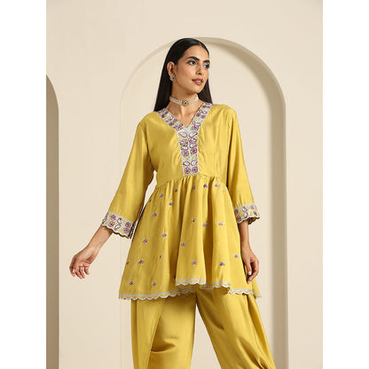 WAZIR C Gul Peplum Co Ord (Set of 2)