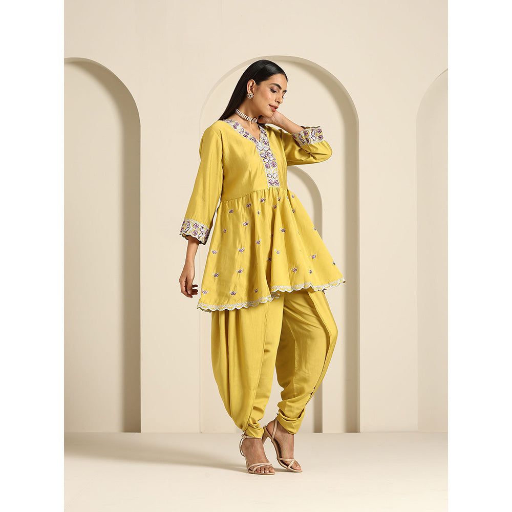 WAZIR C Gul Peplum Co Ord (Set of 2)