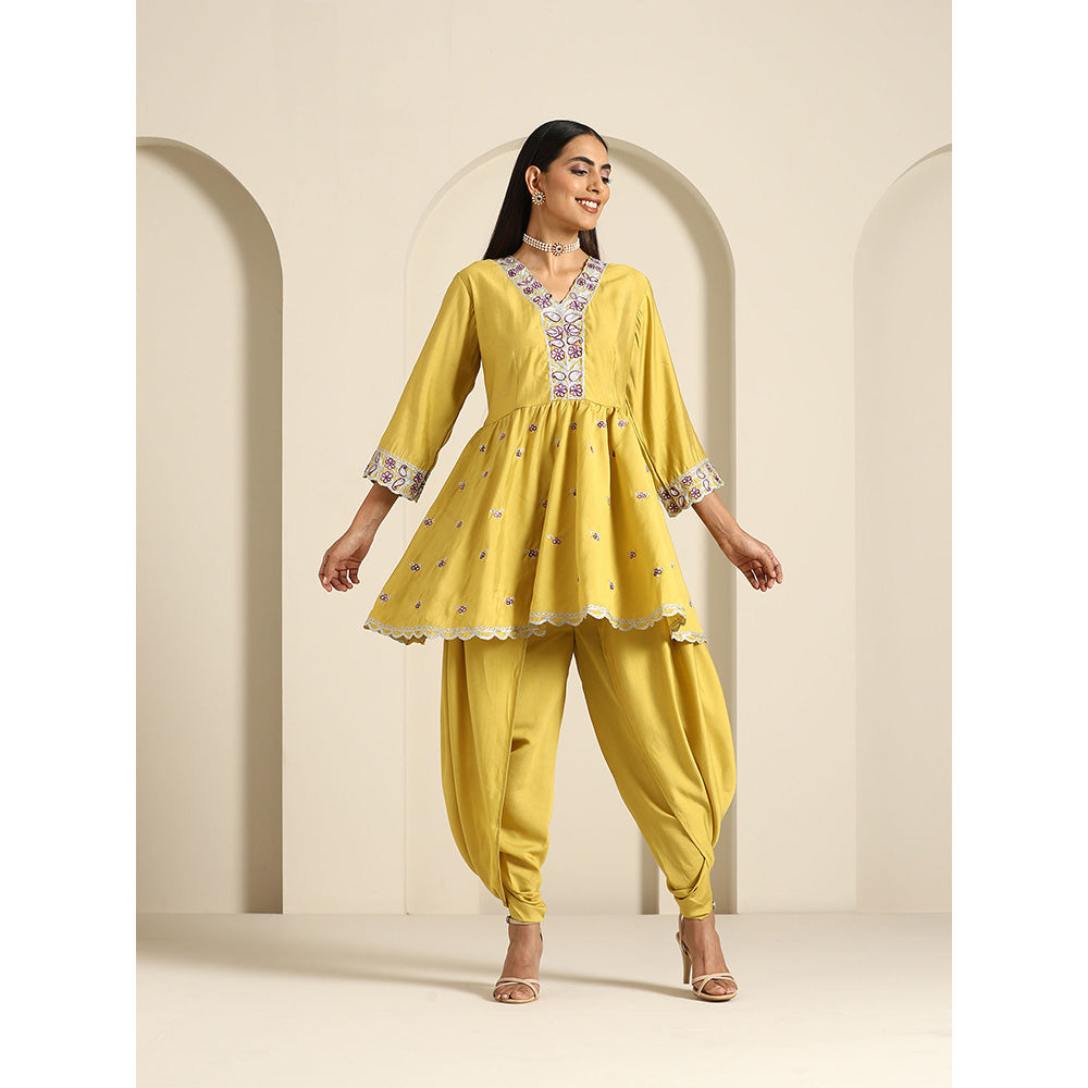 WAZIR C Gul Peplum Co Ord (Set of 2)