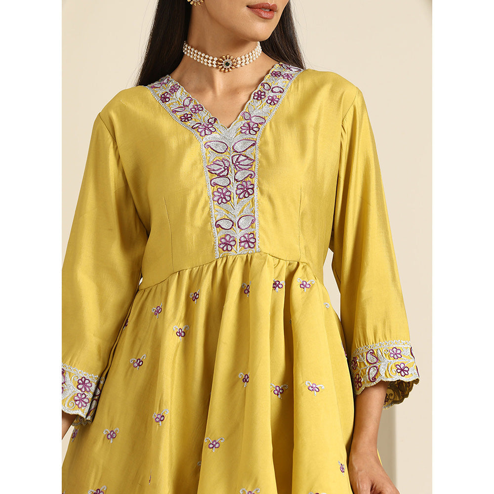 WAZIR C Gul Peplum Co Ord (Set of 2)