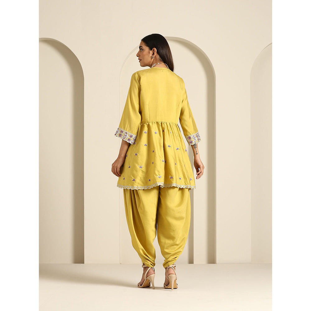 WAZIR C Gul Peplum Co Ord (Set of 2)