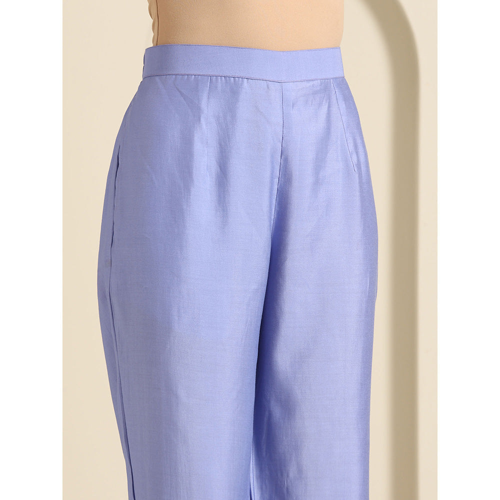 WAZIR C Gul Purple And Hot Pink Kurta with Pant & Dupatta (Set of 3)