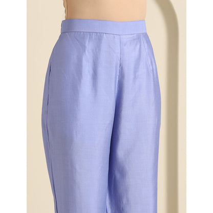 WAZIR C Gul Purple And Hot Pink Kurta with Pant & Dupatta (Set of 3)