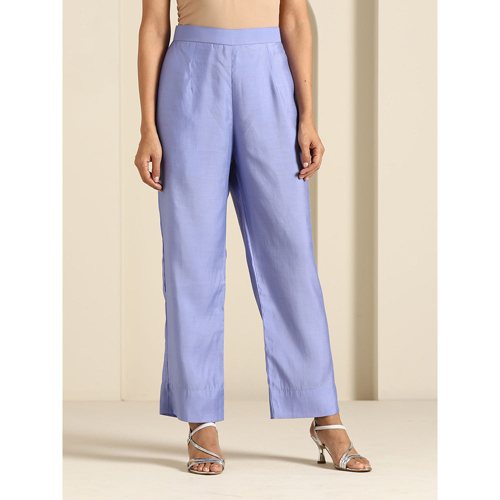 WAZIR C Gul Purple And Hot Pink Kurta with Pant & Dupatta (Set of 3)