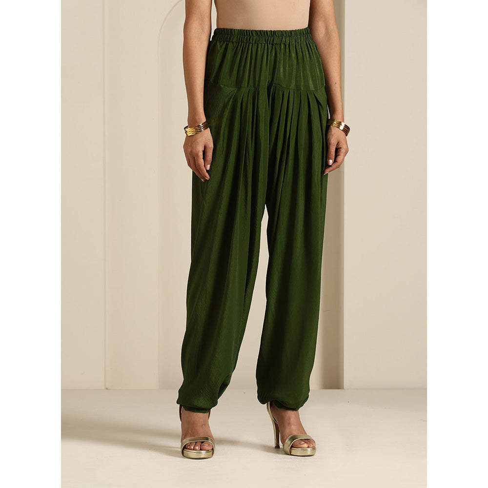 WAZIR C Gul Polka Dot Kurta with Salwar & Dupatta (Set of 3)