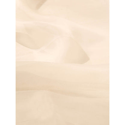 WeaverStory Off white Pure Organza Saree with Unstitched Blouse