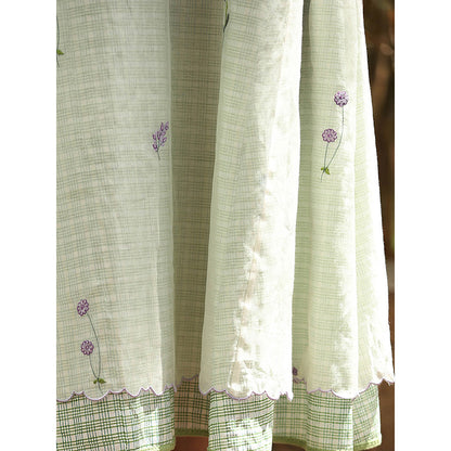 WeaverStory White Printed Dress