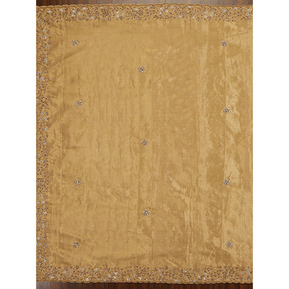 WeaverStory Gold Embroidery Dupatta