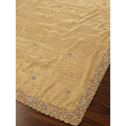 WeaverStory Gold Embroidery Dupatta