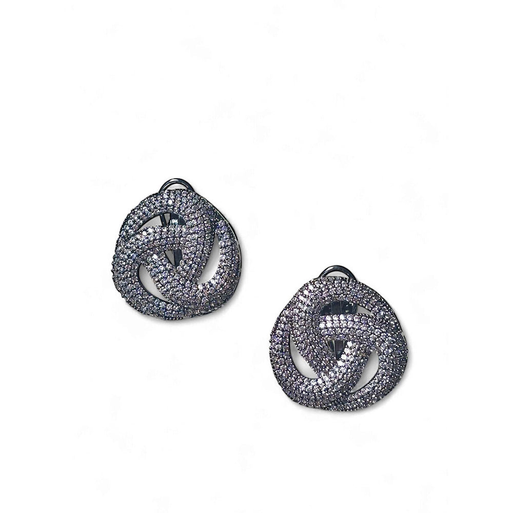 WRAPGAME INDIA Swirl Studs Senior - Silver