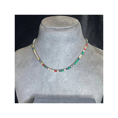 WRAPGAME INDIA Multicoloured Tennis Choker