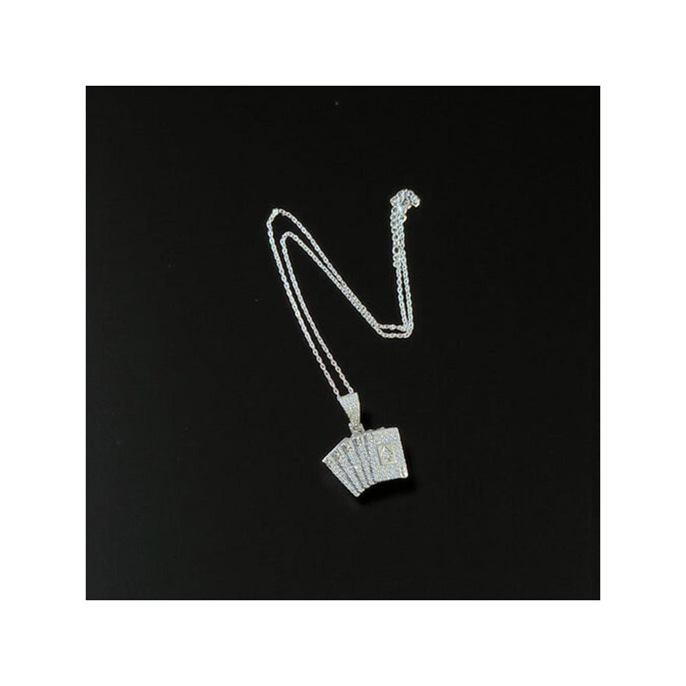 WRAPGAME INDIA Iced Cards Pendant Chain